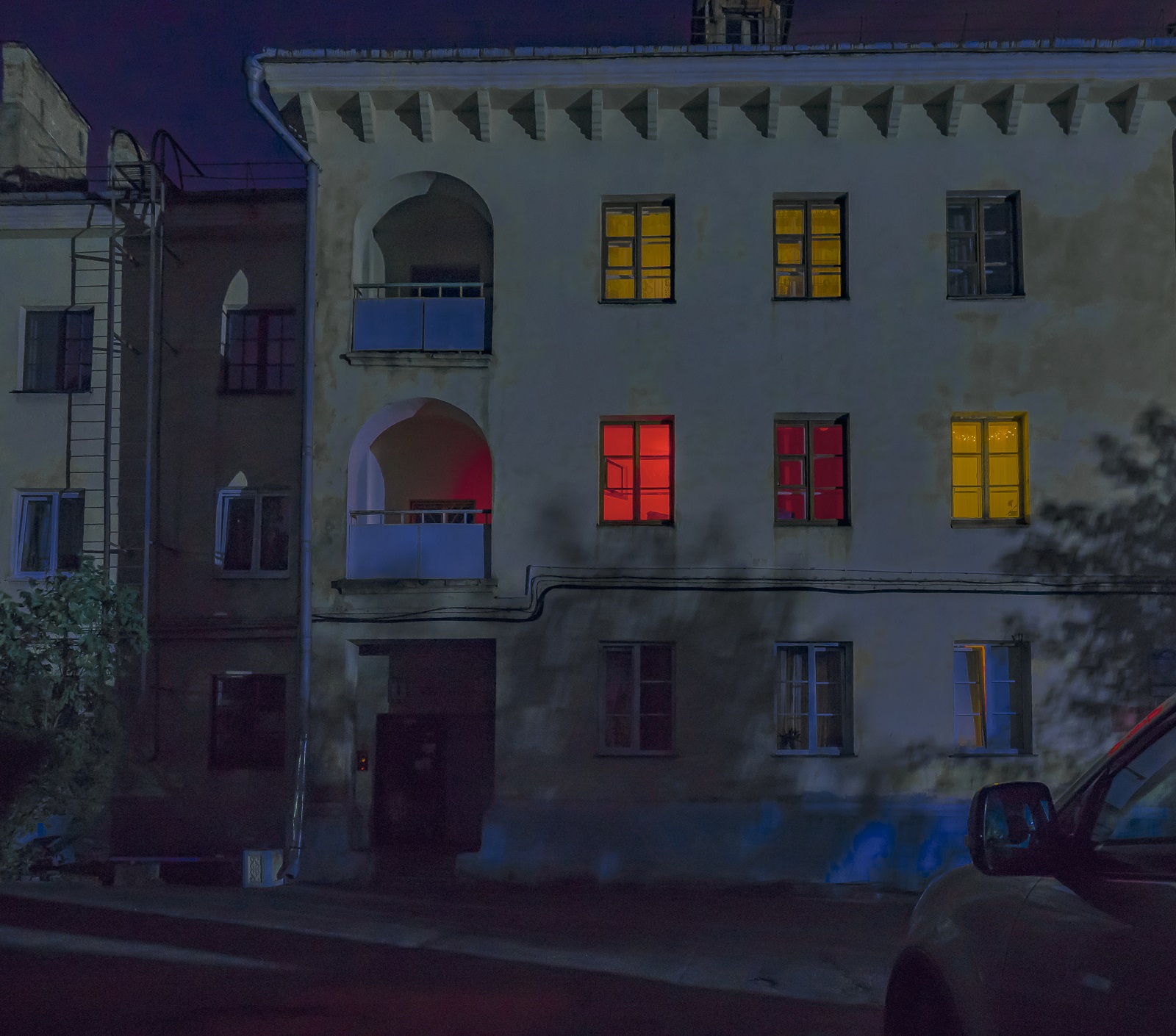 Abendliches Minsk vor dem Einschlafen hinter all diesen Fenstern / Foto © Anna Veres 