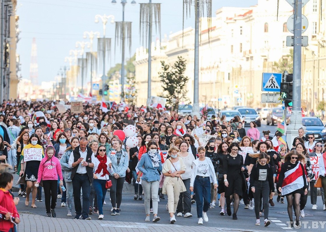 Женские марши были важной частью протестов в Беларуси в 2020 г. / Фото: © tut.by