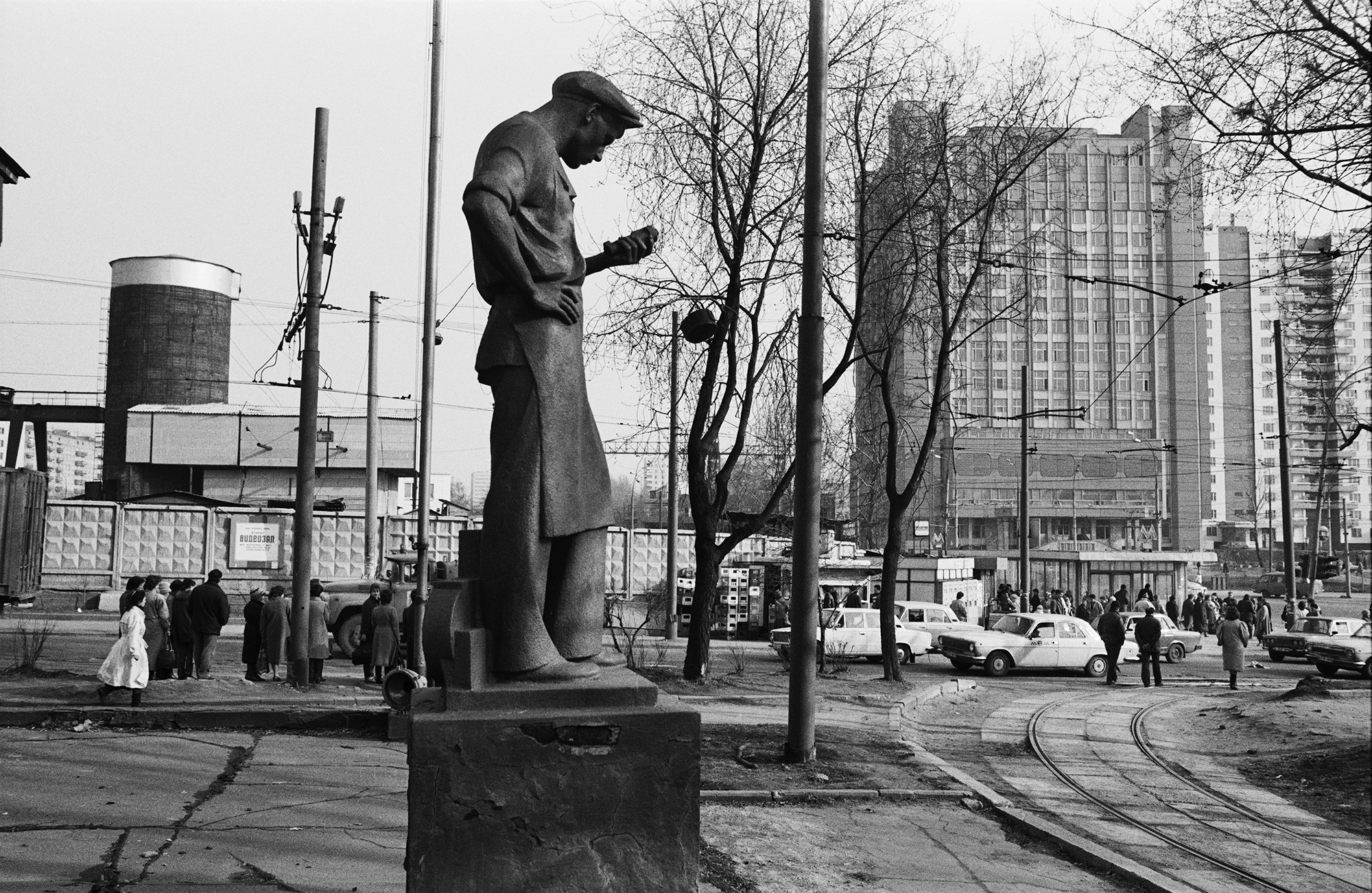 Platz Krestjanskaja Sastawa, Moskau, 1990 / Foto © Igor Mukhin