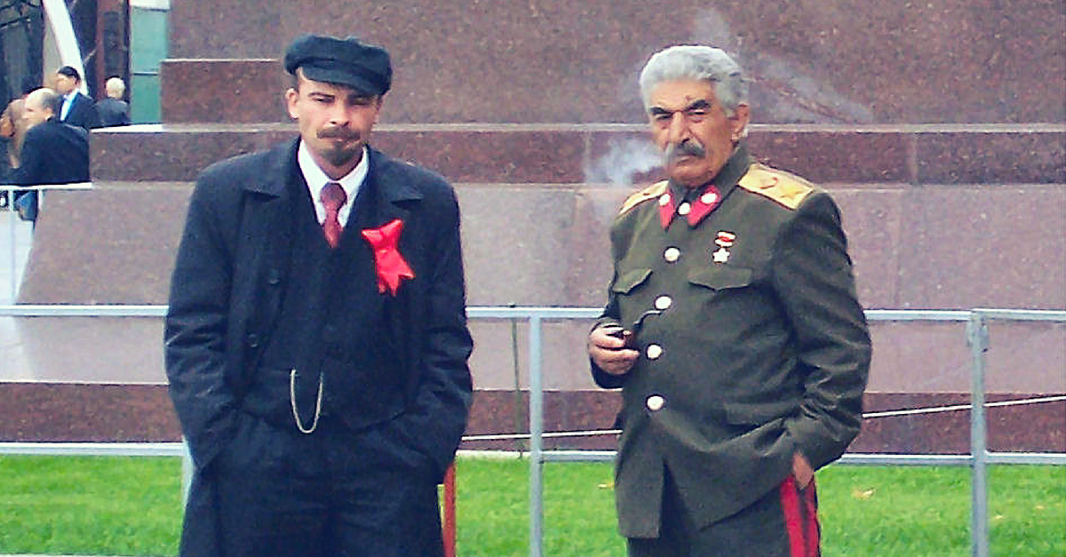 Schlechte Nachmache? „Lenin“ und „Stalin“ 2006 in Moskau – Foto © Unorthodoxy