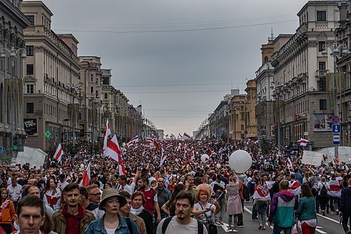 Протестный митинг против Лукашенко 23 августа 2020 года. Минск, Беларусь // Фото: CC BY-SA 3.0