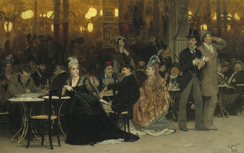 Ilja Repin, Pariser Café (1875, Christie’s 2011)