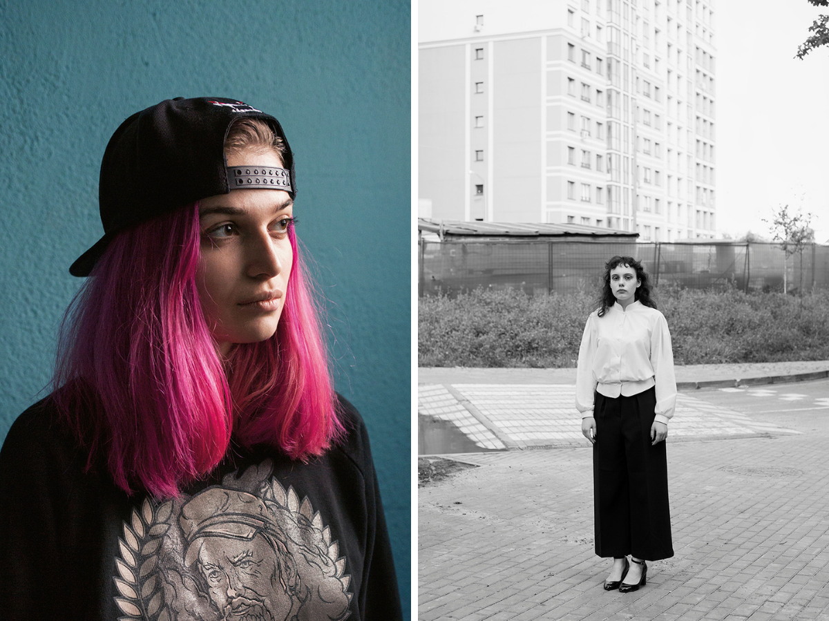 links Maryna, 2017, Minsk, Belarus │rechts Kristina, 2019, Minsk, Belarus / Foto © Julia Autz