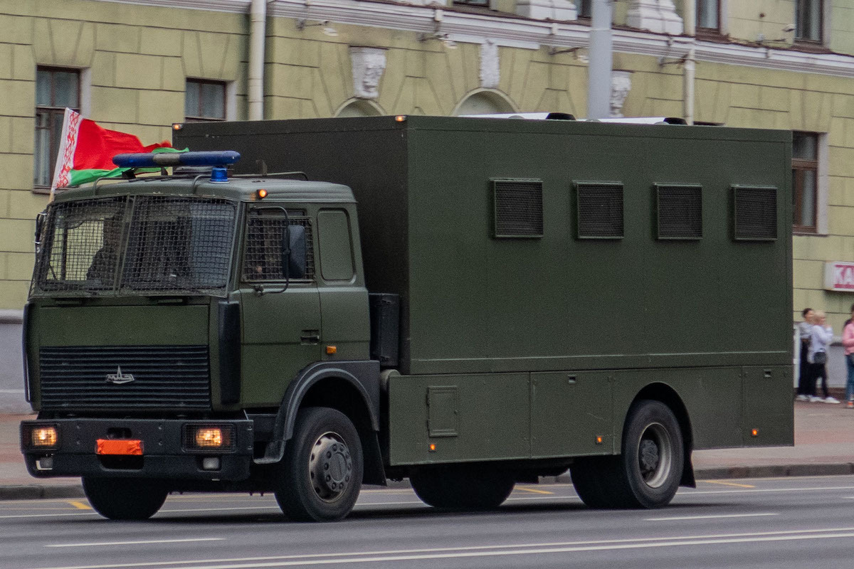 Der Awtosak (Gefangenentransporter) gilt als Inbegriff für staatliche Repressionen bei den Protesten in Belarus / Foto © Homoatrox/Wikimedia unter CC-BY SA 3.0