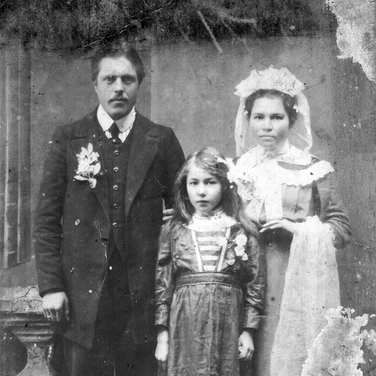 1900–1915, Minsk. Fotostudio von Hirscha Hatouskau. Aus dem Archiv von Ivan Maraŭjeŭ