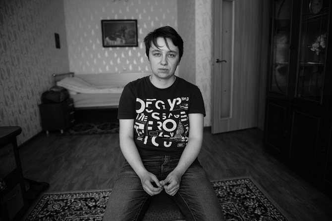 Jan vor der Geschlechtsanpassung im Sommer 2015 / Foto © Stanislaw Dolshnizki