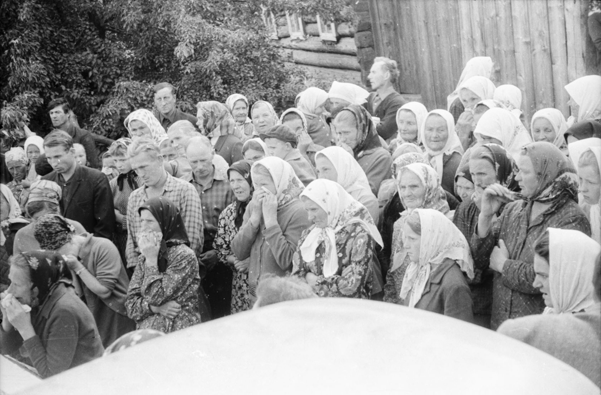 1960–1970, Vialikaje Zarečča, Rajon Schklou, Magіljoўskaja Oblast. Fotografie von Ivan Daŭhin. Aus dem Archiv von Siarhiej Lieskieć 