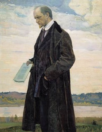 Iwan Iljin, gemalt von Nesterow im Jahr 1921 © Gemeinfrei