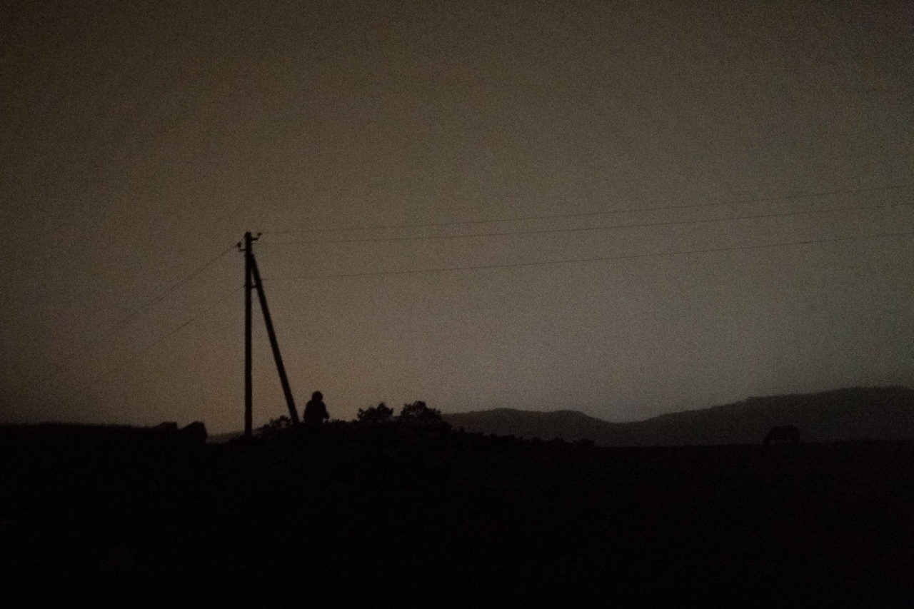 Changirej sieht im Nebel nach den Schafen / Foto © Jewgenija Shulanowa