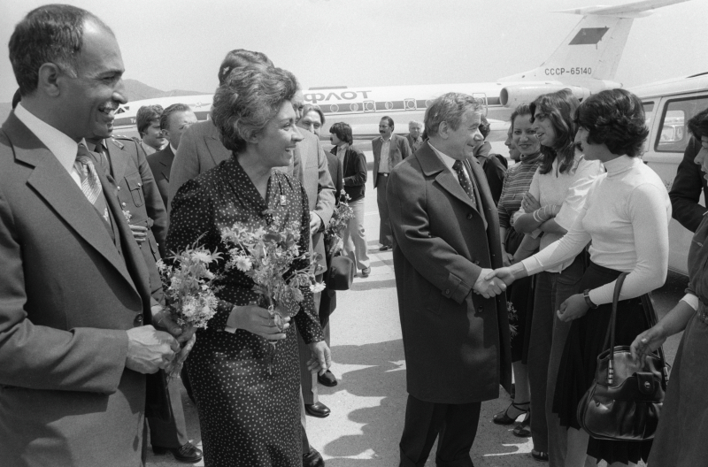 Zu den Feierlichkeiten anlässlich des zweiten Jubiläums der Saurrevolution reist eine sowjetische Delegation nach Afghanistan, Kabul, 27.04.1980 / Foto © Wladimir Wjatkin/Sputnik