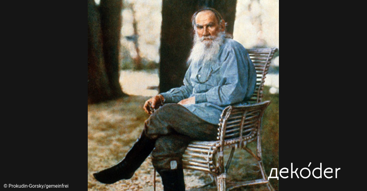 Auf in die Zukunft mit Lew Tolstoi! | дekoder | DEKODER | Journalismus ...