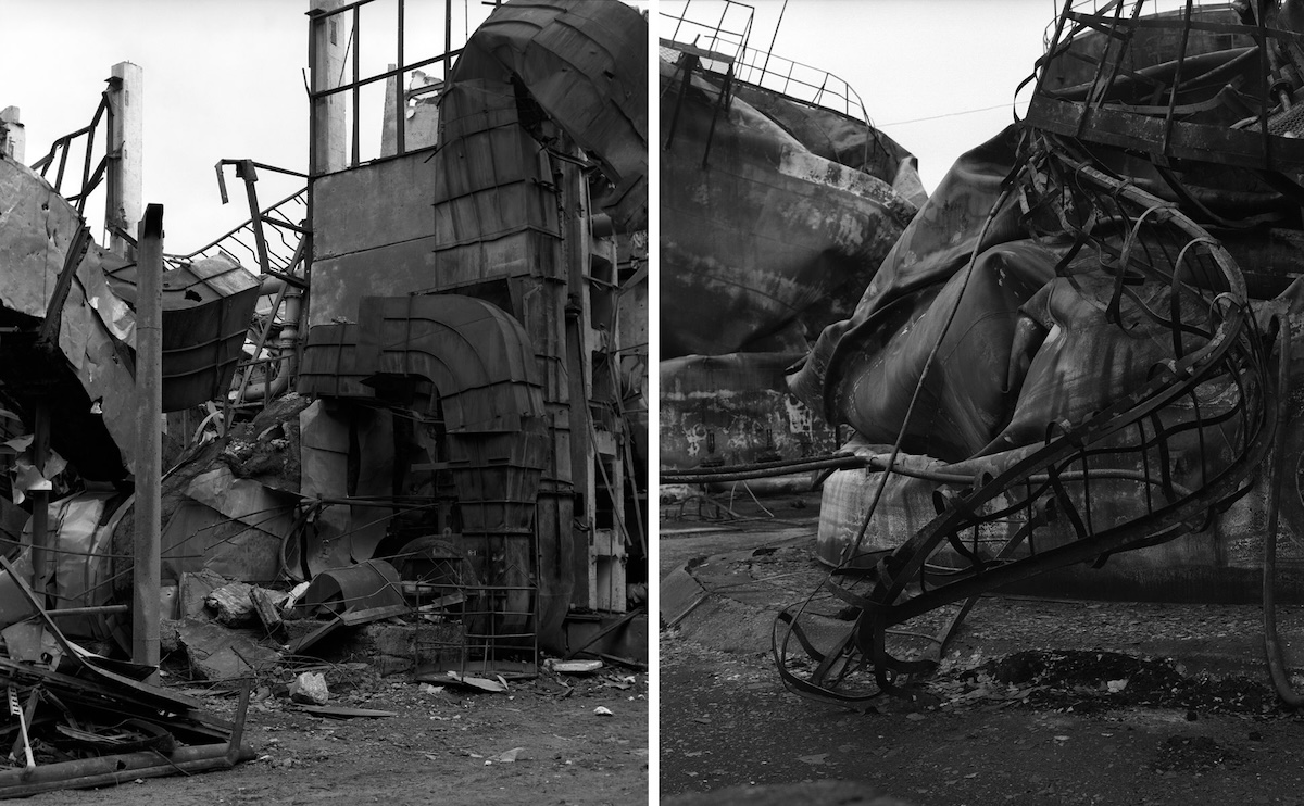 Kraftwerk in Ochtyrka | Treibstofftank am Flughafen Hostomel / Fotos @ Yana Kononova