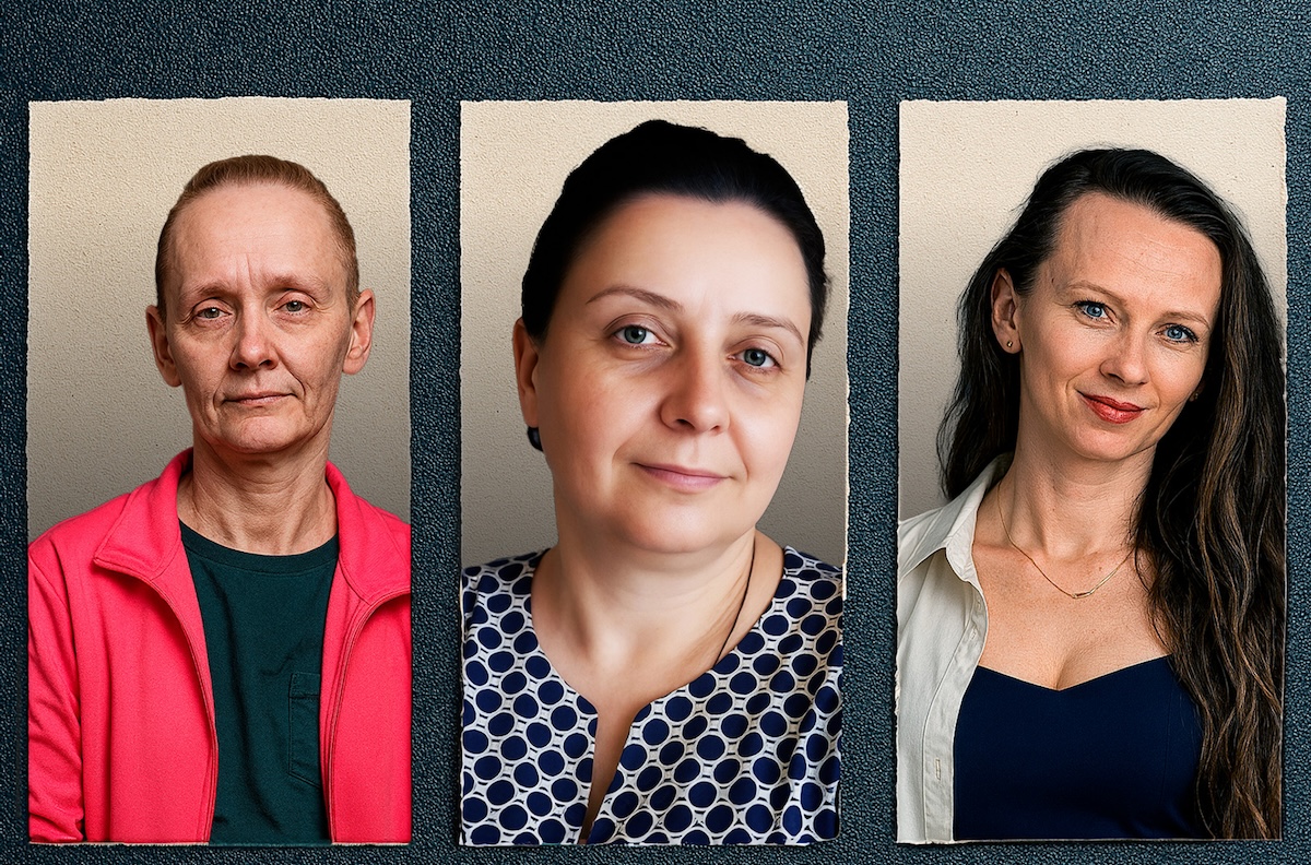 Die Ukrainerinnen Nonna, Julija und Vera wurden als ukrainische Spioninnen verurteilt. © The Insider