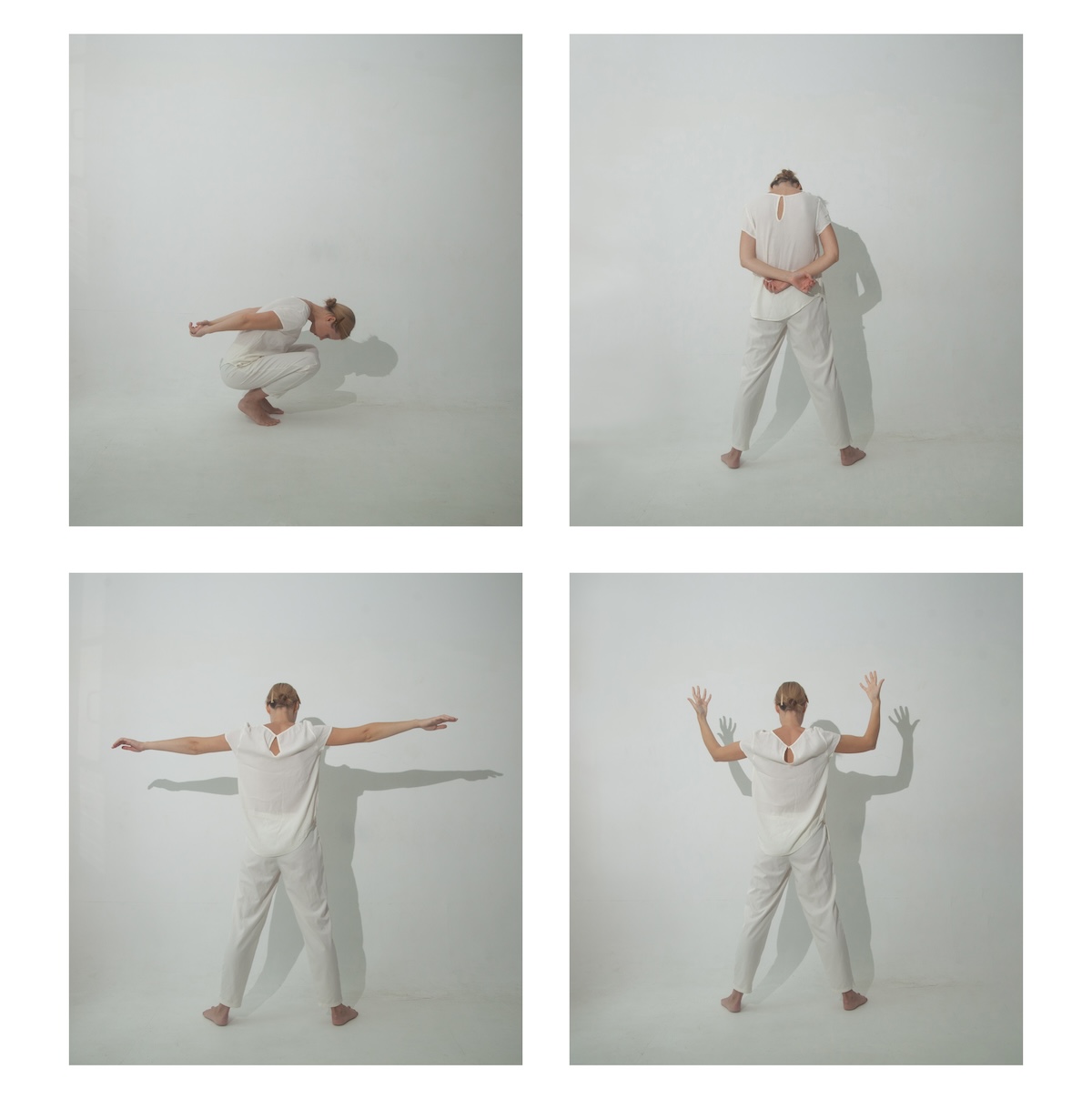 In diesen Positionen mussten Häftlinge auf Anweisung des Sicherheitspersonals während der Leibesvisitationen im Gefängnis stehen.