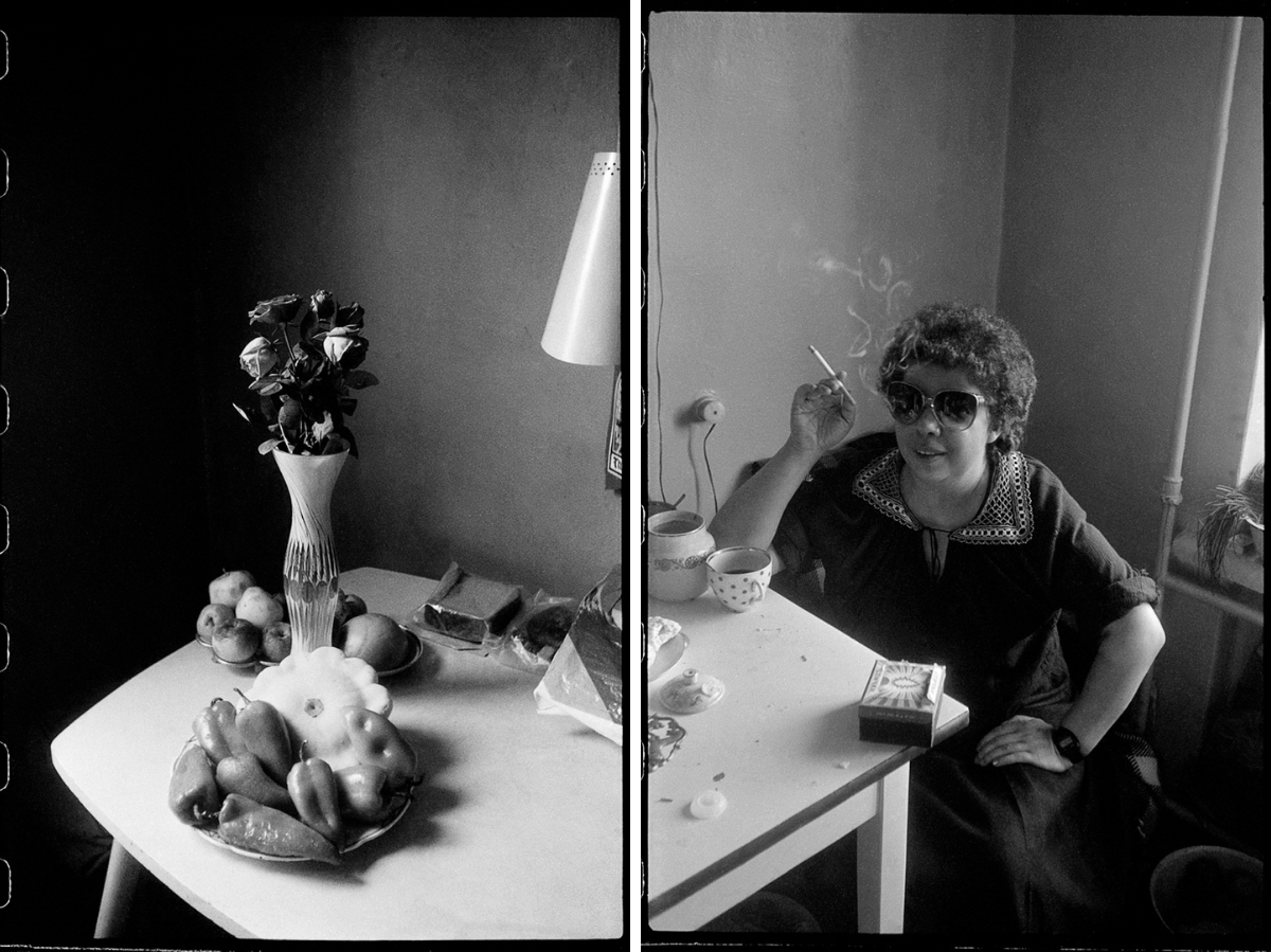 links: Moskau im August 1988 / rechts: Natascha, Leningrad, 1983 © Fotos: Mascha Iwaschinzowa