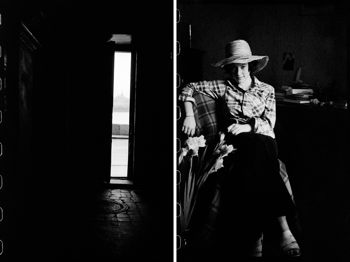 links: Nabereshnaja Kutusowa, Leningrad, Sommer 1977 / rechts: Lena Gurewitsch, Leningrad, 1979 © Fotos: Mascha Iwaschinzowa