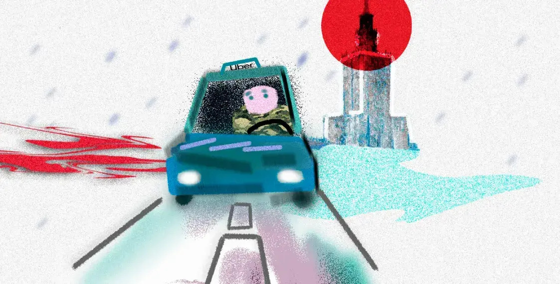 Der ehemalige Kämpfer Zichi bei seiner neuen Arbeit in Warschau / Illustration © Euroradio