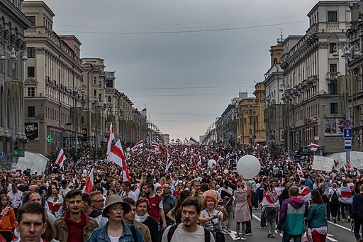 Протестный митинг против Лукашенко 23 августа 2020 года. Минск, Беларусь // Фото: CC BY-SA 3.0