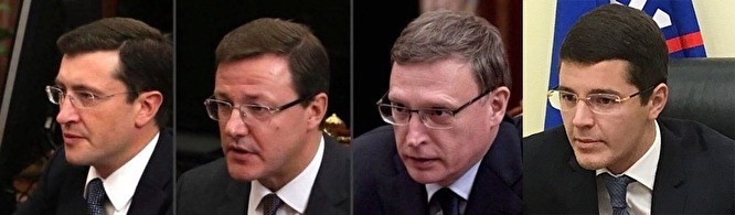 Russlands Technokraten, die sich so ähnlich sehen, dass sie sicher – so wird gescherzt – aus einem geheimen Kreml-Labor stammen / Quelle unbekannt